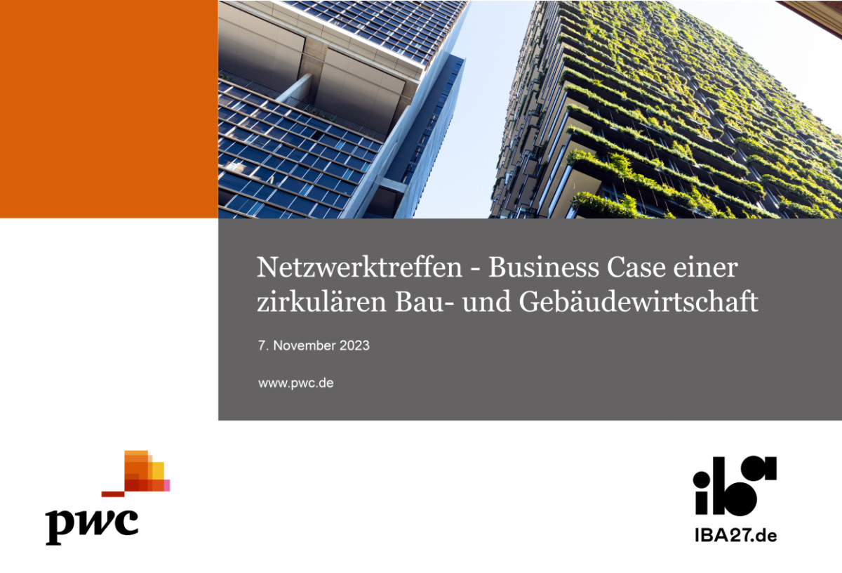 Einladung zum Netzwerktreffen in Stuttgart: Business Case einer zirkulären Bau- und Gebäudewirtschaft